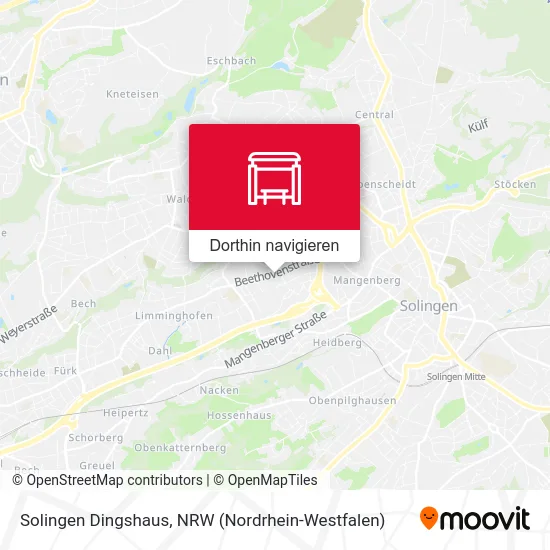 Solingen Dingshaus Karte