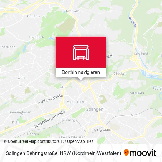 Solingen Behringstraße Karte