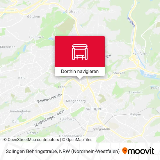 Solingen Behringstraße Karte