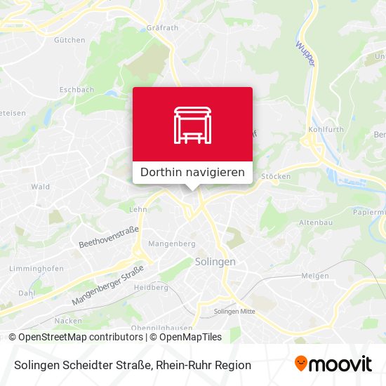 Solingen Scheidter Straße Karte