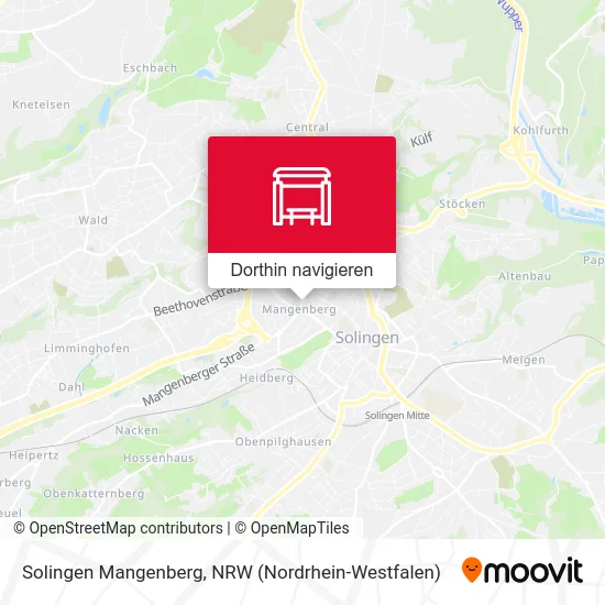 Solingen Mangenberg Karte