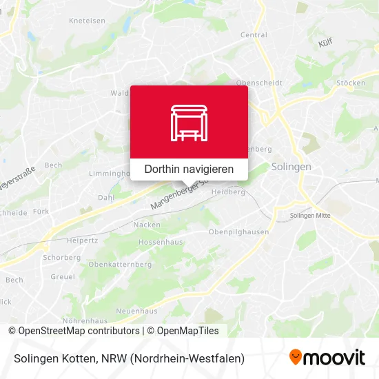 Solingen Kotten Karte