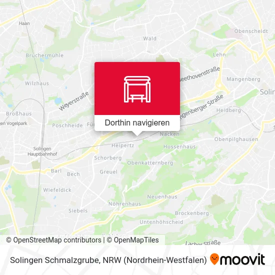 Solingen Schmalzgrube Karte