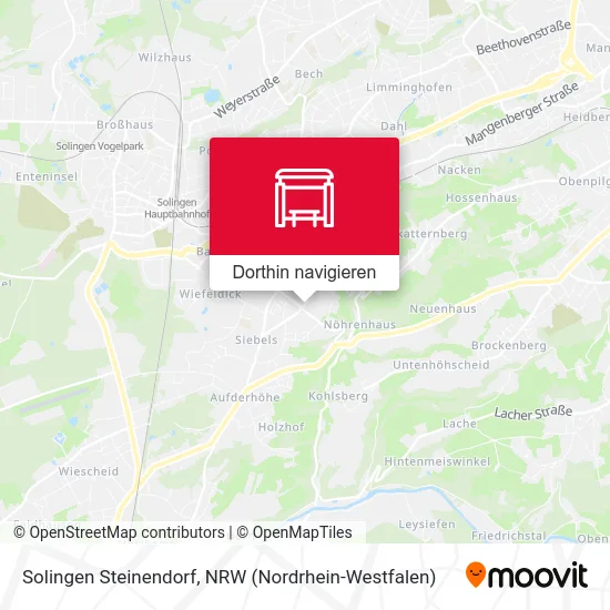 Solingen Steinendorf Karte