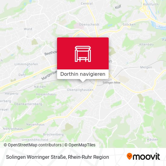 Solingen Worringer Straße Karte