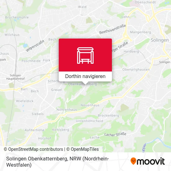 Solingen Obenkatternberg Karte