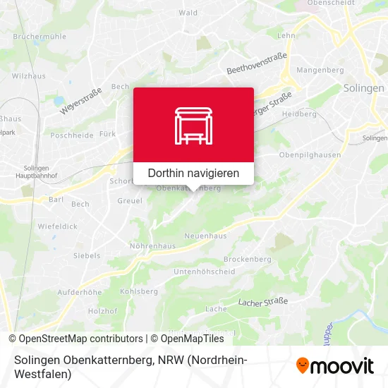 Solingen Obenkatternberg Karte