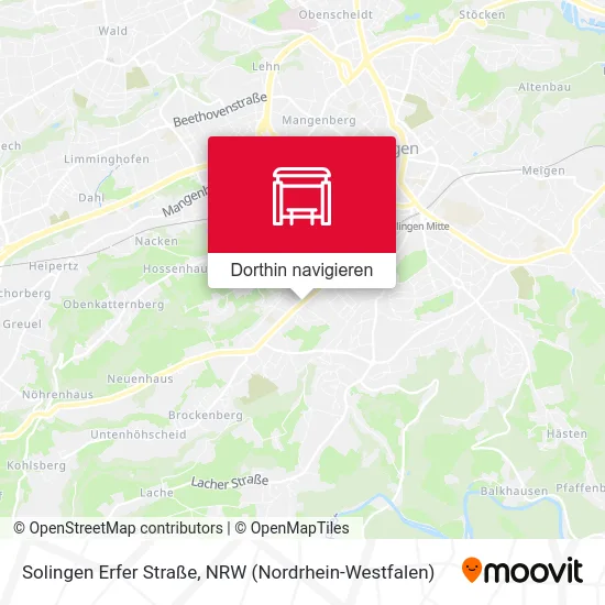 Solingen Erfer Straße Karte