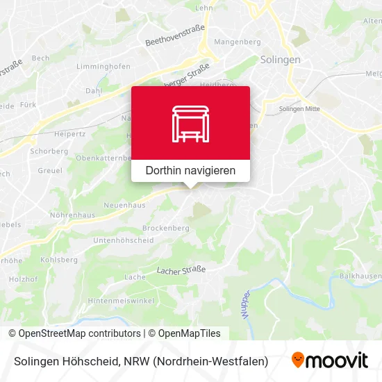 Solingen Höhscheid Karte