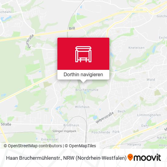 Haan Bruchermühlenstr. Karte
