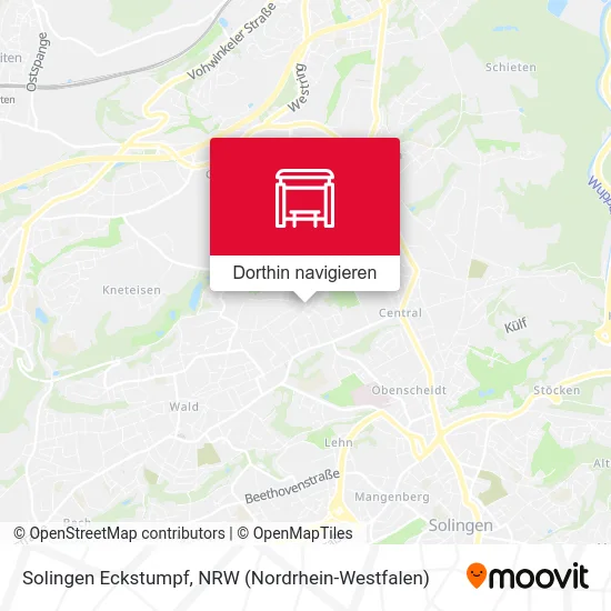 Solingen Eckstumpf Karte