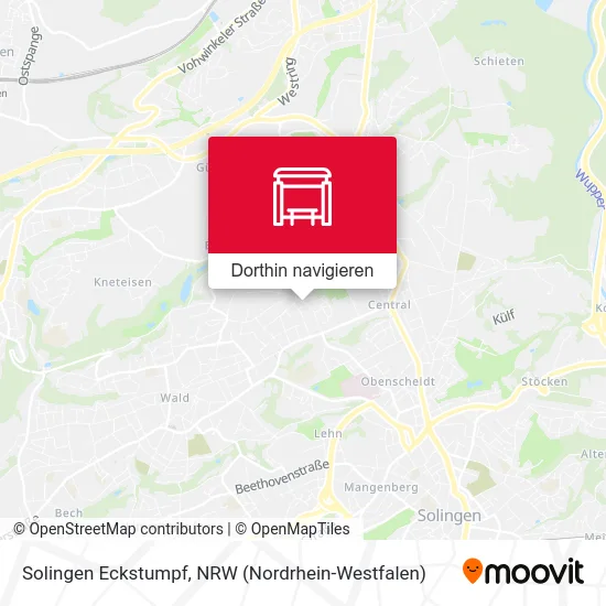 Solingen Eckstumpf Karte