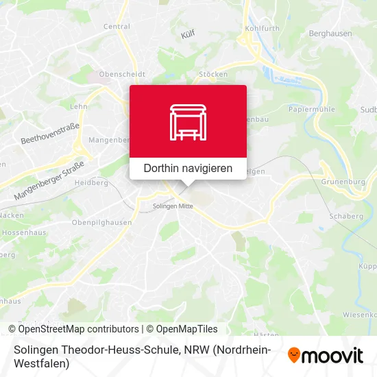 Solingen Theodor-Heuss-Schule Karte