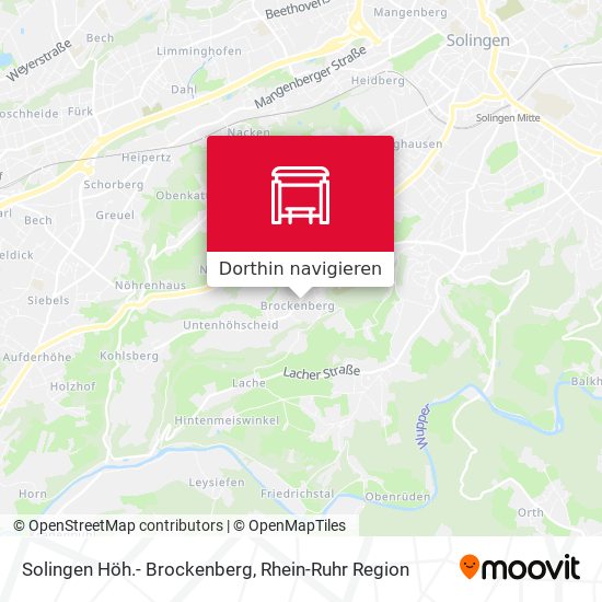 Solingen Höh.- Brockenberg Karte
