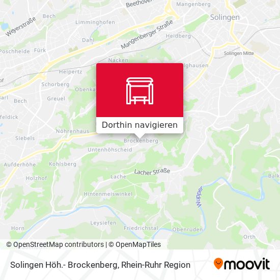 Solingen Höh.- Brockenberg Karte