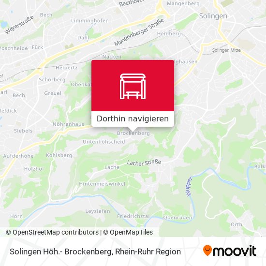 Solingen Höh.- Brockenberg Karte
