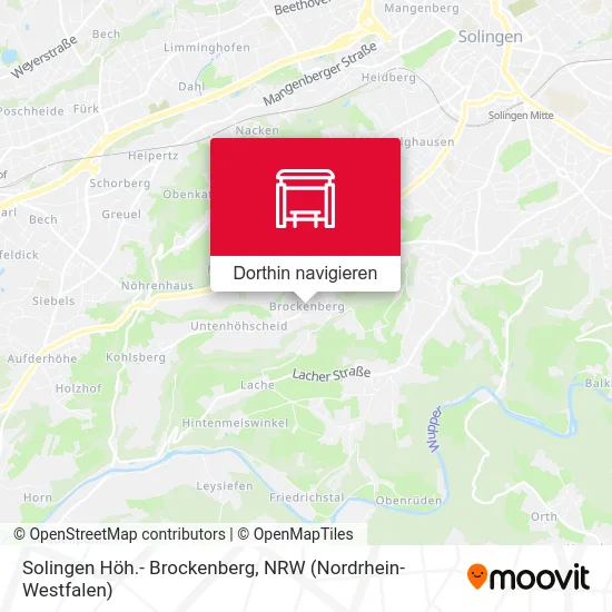 Solingen Höh.- Brockenberg Karte