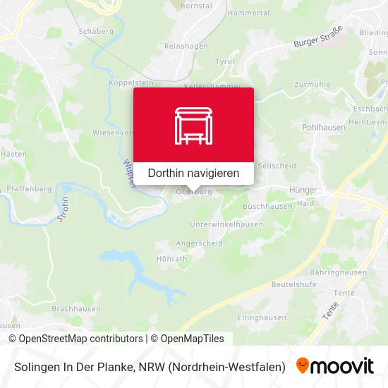 Solingen In Der Planke Karte