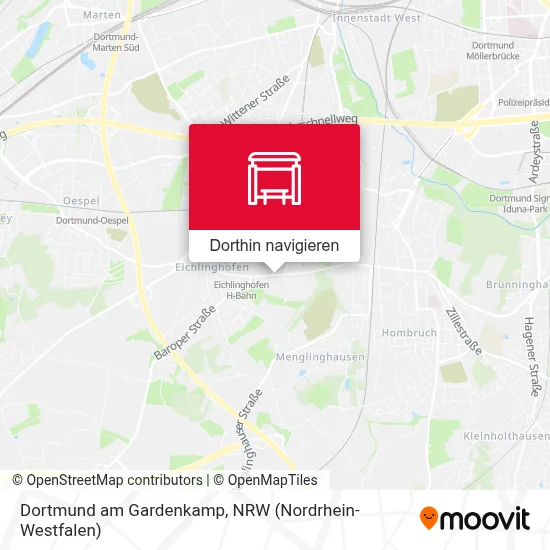 Dortmund am Gardenkamp Karte