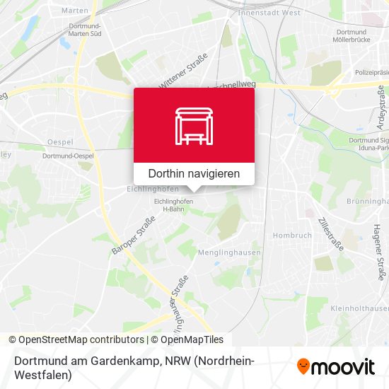 Dortmund am Gardenkamp Karte