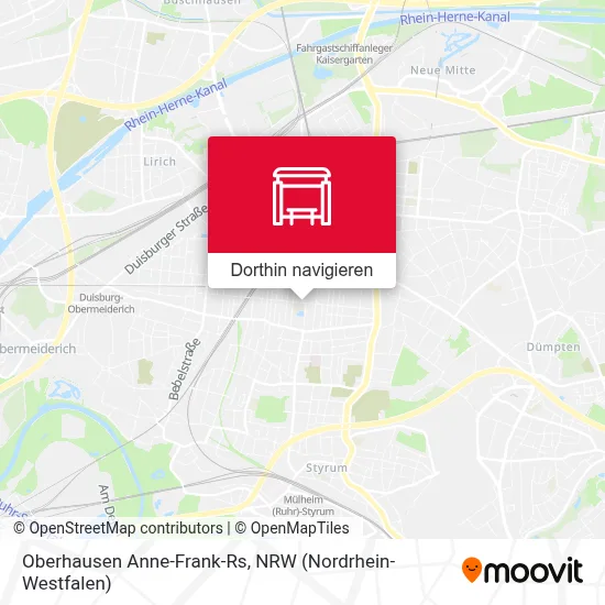 Oberhausen Anne-Frank-Rs Karte