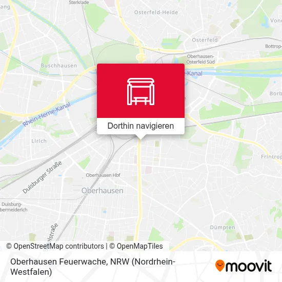 Oberhausen Feuerwache Karte