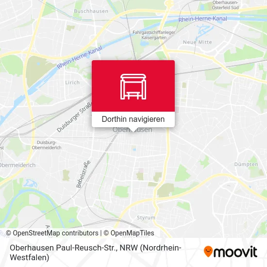 Oberhausen Paul-Reusch-Str. Karte