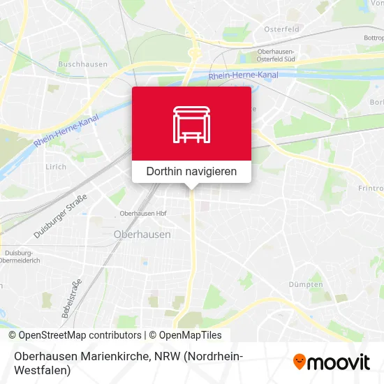 Oberhausen Marienkirche Karte