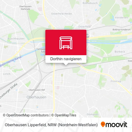 Oberhausen Lipperfeld Karte