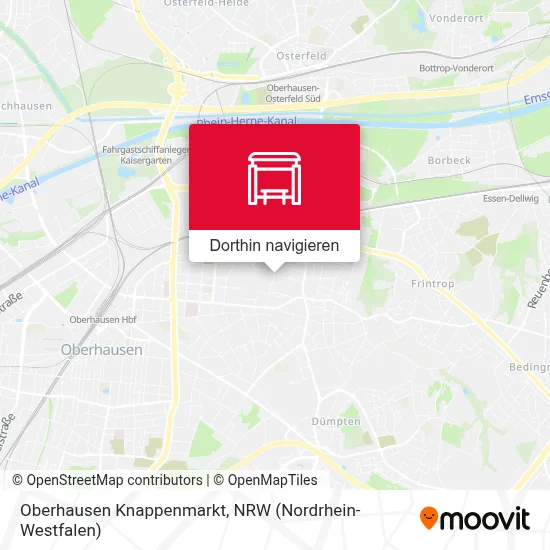 Oberhausen Knappenmarkt Karte