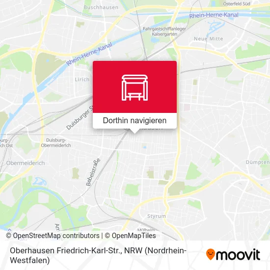Oberhausen Friedrich-Karl-Str. Karte