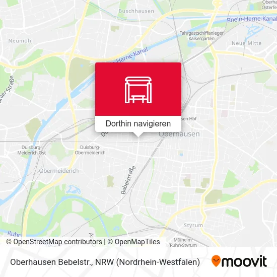 Oberhausen Bebelstr. Karte