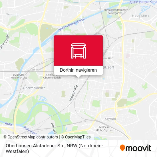 Oberhausen Alstadener Str. Karte