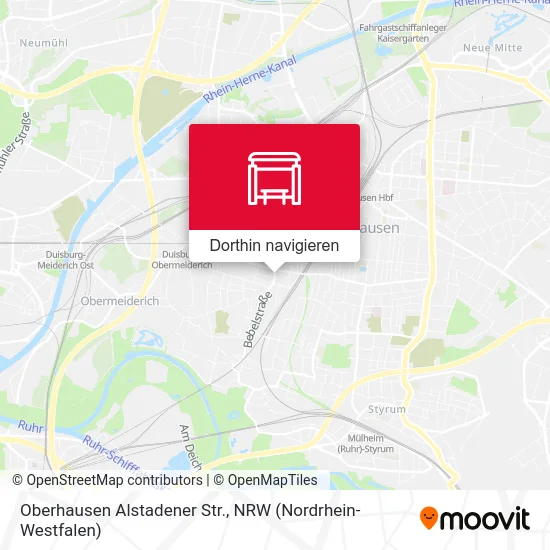 Oberhausen Alstadener Str. Karte
