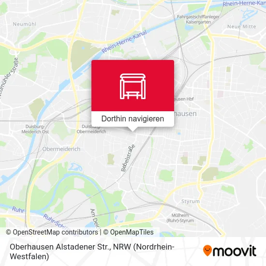 Oberhausen Alstadener Str. Karte