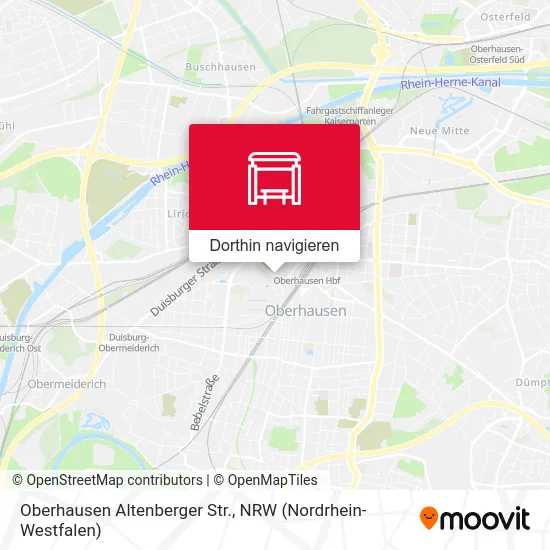 Oberhausen Altenberger Str. Karte