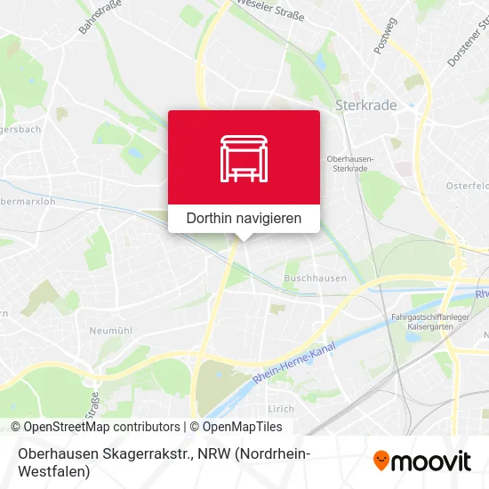 Oberhausen Skagerrakstr. Karte