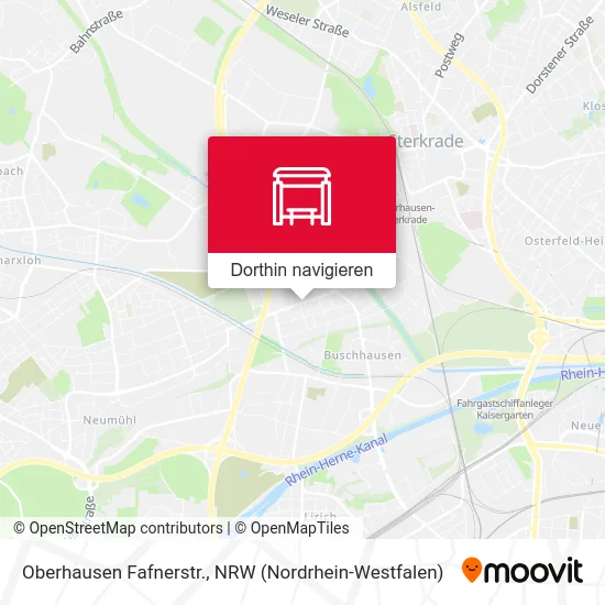 Oberhausen Fafnerstr. Karte