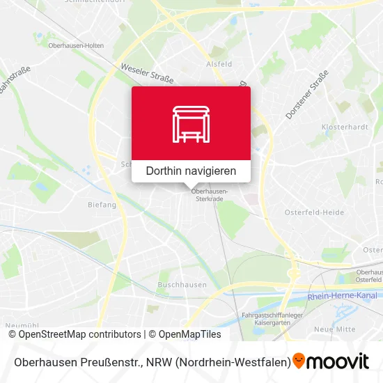 Oberhausen Preußenstr. Karte