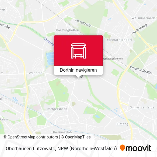 Oberhausen Lützowstr. Karte