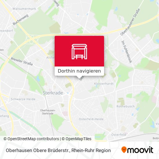 Oberhausen Obere Brüderstr. Karte