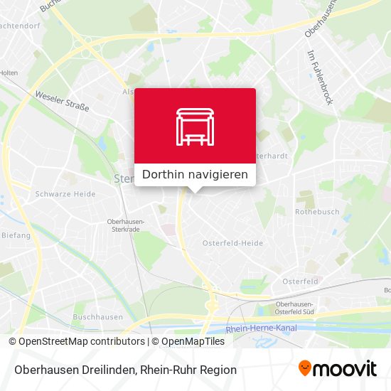 Oberhausen Dreilinden Karte