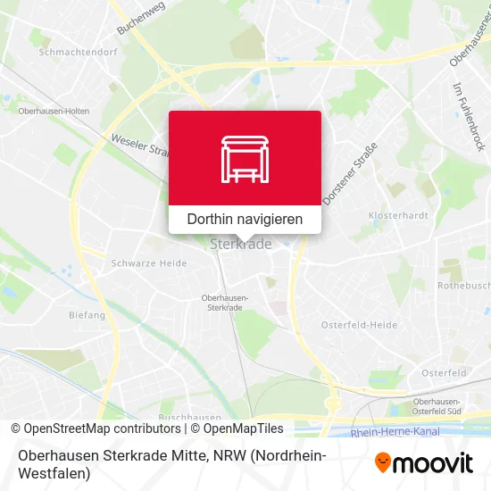Oberhausen Sterkrade Mitte Karte