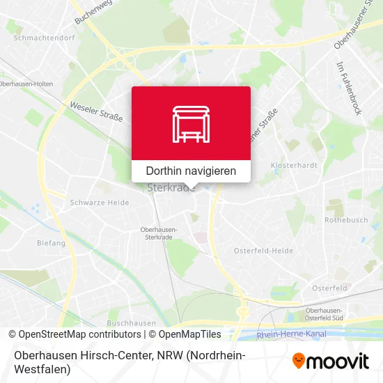 Oberhausen Hirsch-Center Karte