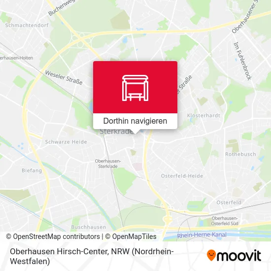 Oberhausen Hirsch-Center Karte
