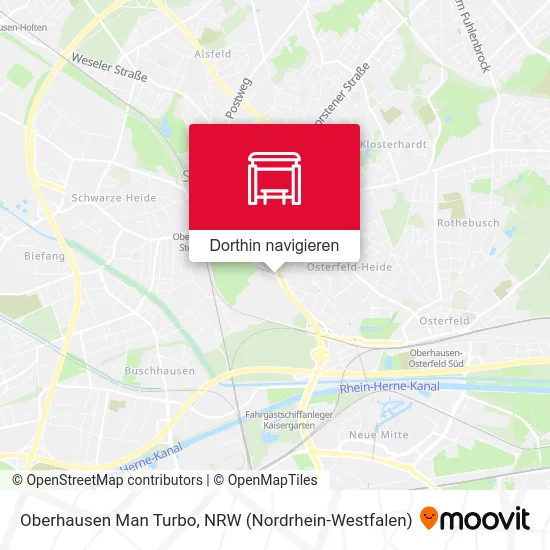 Oberhausen Man Turbo Karte