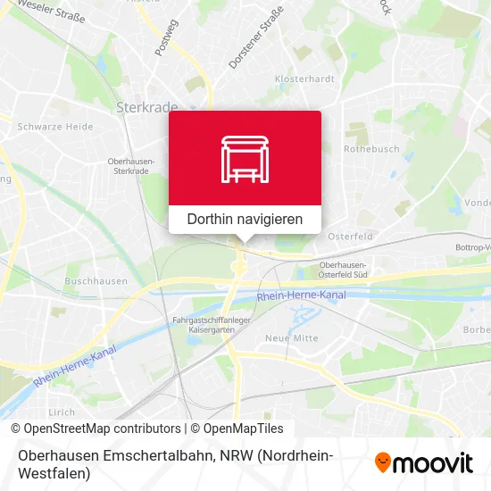 Oberhausen Emschertalbahn Karte
