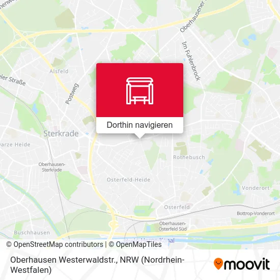 Oberhausen Westerwaldstr. Karte