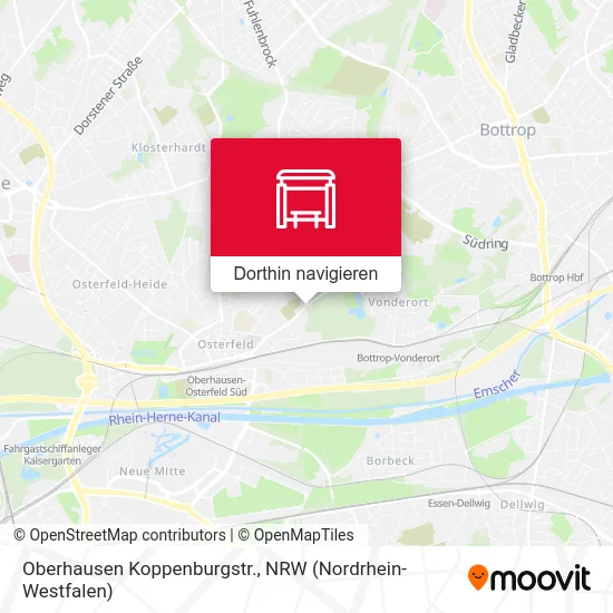 Oberhausen Koppenburgstr. Karte
