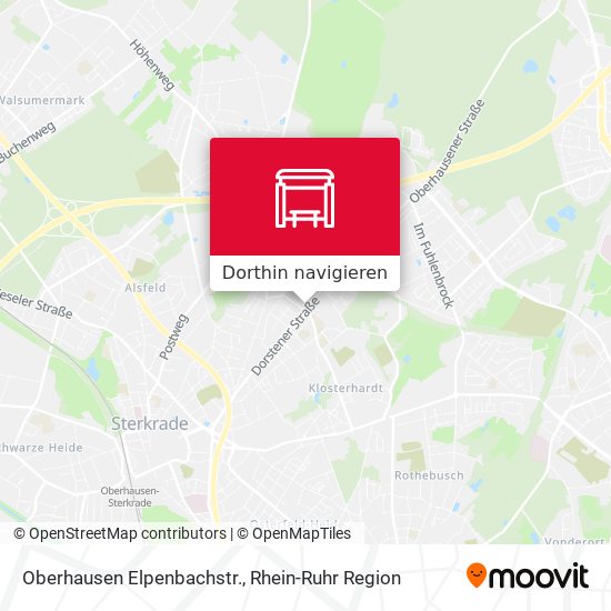 Oberhausen Elpenbachstr. Karte